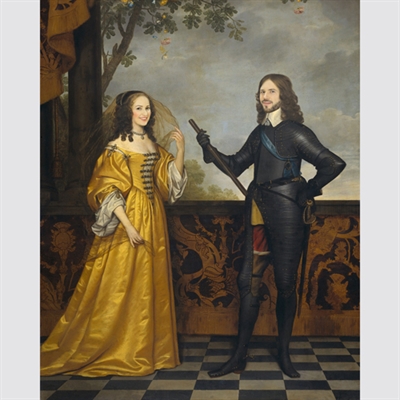 Custom Royal Portrait Willem II Prince of Orange and His Wife from Photos,by myDaVinci - myDaVinci
